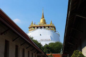 temple on the hill in Bangkok, Thailand