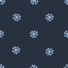 Obraz na płótnie Canvas Seamless pattern with snowflakes 