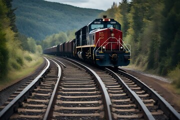 Obraz premium train in the countryside