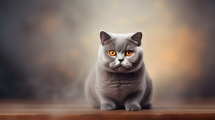 Background for landing page for british shorthair cats e-commerce website, tan color pallet - obrazy, fototapety, plakaty