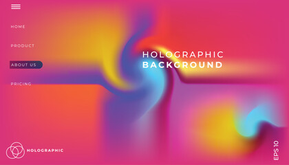 Trendy summer fluid gradient background, colorful abstract liquid 3d shapes. Futuristic design wallpaper for banner, poster, cover, flyer, presentation, advertising, landing page