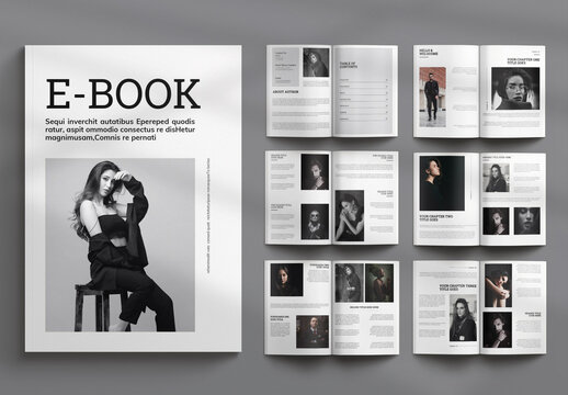 E-Book Template Design Layout