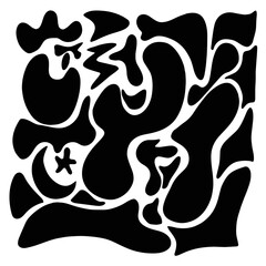 black freeform flat vector