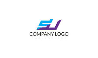 SU company creative letter logo design (adobe stock ) 