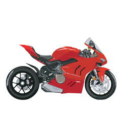 sport bike art design vector template