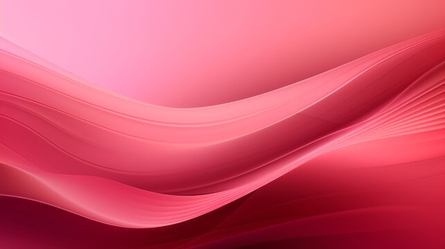 Vibrant pink abstract lines: contemporary minimalist background