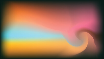 Abstract blurred gradient mesh background. Colorful smooth banner template.Trendy creative vector. Intense blank Holographic spectrum gradient for cover.