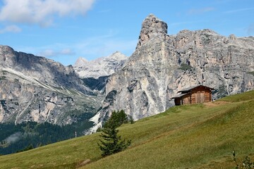 Dolomite's landscape in Alta Badia