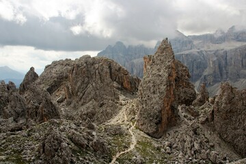 Dolomite's landscape - Col Pradat in Alta Badia