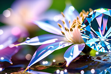 background with flowers Generative AI