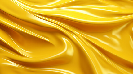An abstract texture of a yellow liquid