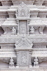 Royal palace complex.  Stupa at The Silver Pagoda.  Phnom Penh; Cambodia.