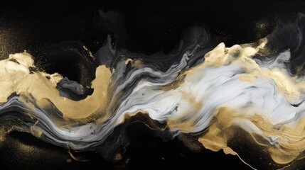 Abstract luxury background with a marble-like texture from ink-painted marbling, AI Generated.