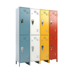 school lockers isolated on transparent background Remove png, Clipping Path, pen tool