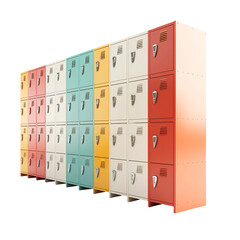 school lockers isolated on transparent background Remove png, Clipping Path, pen tool