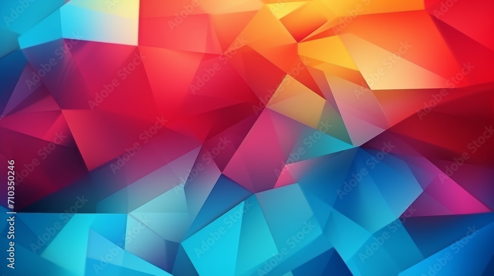 Aufkleber vibrant abstract geometric shapes creating textured background