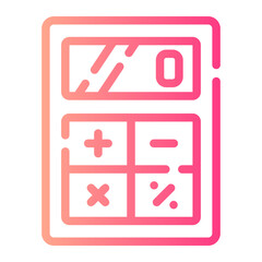 calculator Line Gradient Icon