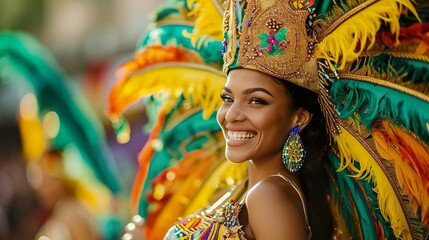 リオのカーニバルの女性のイメージ01 - obrazy, fototapety, plakaty