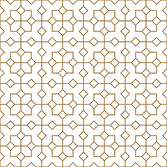 Seamless abstract geometric pattern in Islamic style