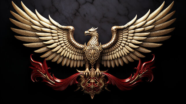 Garuda Pancasila bird logo without background, Generate AI.