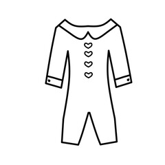 Dress Baby Outline 