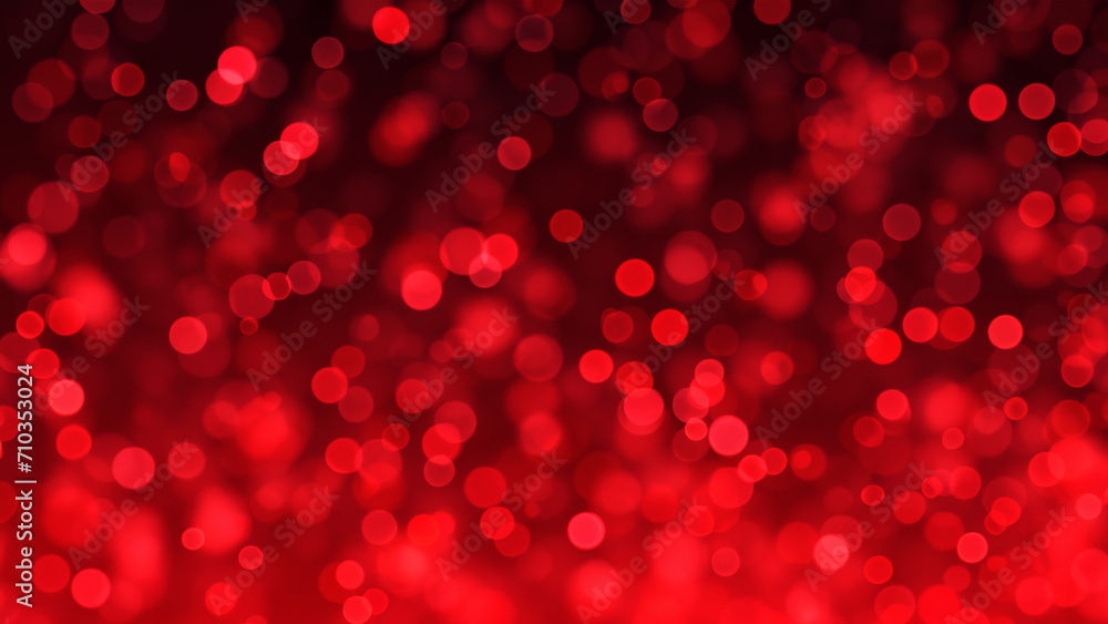 Poster red particle abstract bokeh background.