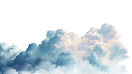 Big clouds isolated on transparent background - Powered by Adobe