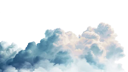 Raamstickers Big clouds isolated on transparent background © Dodoodle