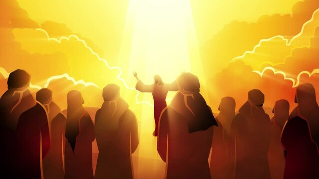 Biblical motion graphic series, The ascension of Jesus