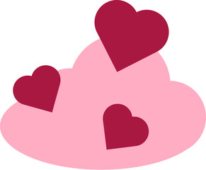 Cream luxury skincare cosmetology icon vector. Creamy natural liquid decorated heart. Skin care cosmetic, face make-up product. Valentine day holiday present flat cartoon illustration