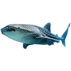 Naklejka premium Whale shark isolated on transparent background PNG