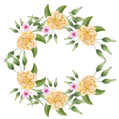 wedding flower frame