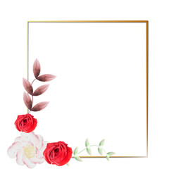 wedding flower frame