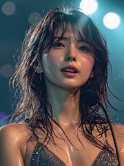 Korean singer's electrifying concert performance captured
