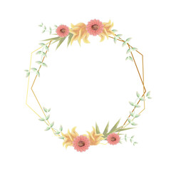 wedding flower frame