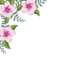 wedding flower frame