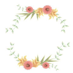 wedding flower frame