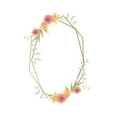 wedding flower frame