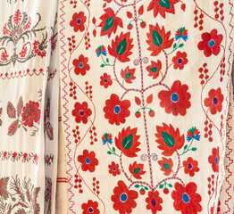 Embroidered towels central regions of Ukraine