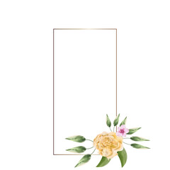 wedding flower frame