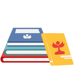 Book Stacks Illustration