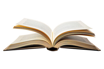 open book isolated on transparent background, PNG file