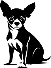 Chihuahua Dog SVG Simple Design Sitting