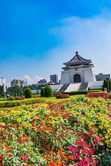 台湾　taipei　中正記念堂の風景
