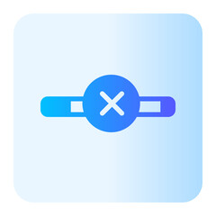 no smoking gradient icon