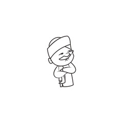 coloring small children in cute poses small