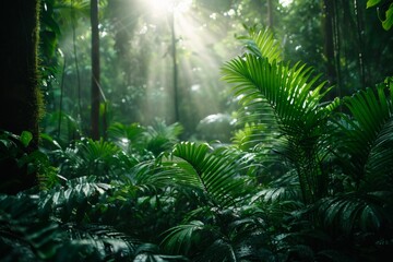 Vibrant and unusual colors of a remote rainforest