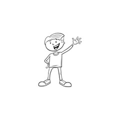 coloring small children in cute poses small