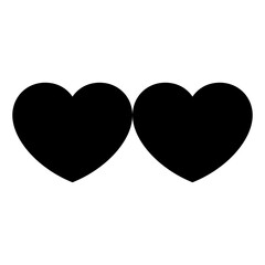 heart icons, concept of love