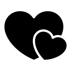 heart icons, concept of love